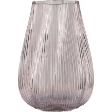 Glasvase FLORA Blütenform, 19x19x26cm, rosa