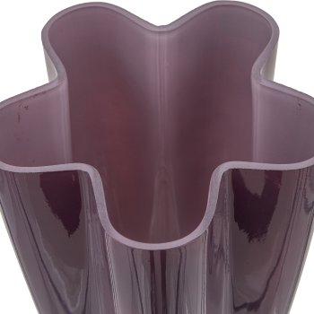 Glass vase 2TONE, flower shape, 15x15x30cm, pale pink, Lepuro
