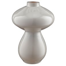 Glass vase BUBBLE, 16x16x23cm, macchiato