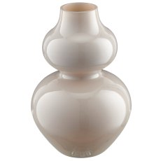 Glasvase BUBBLE, 17x17x25cm, macchiato