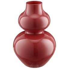 Glasvase BUBBLE, 17x17x25cm, amber
