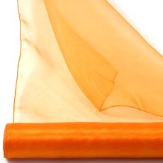 Organzastoff auf Rolle, 35cmx3m,orange, 1/Stck
