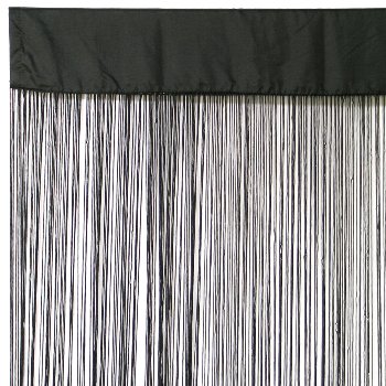 Fädenvorhang, 1/Poly, 250x110cm,schwarz