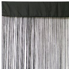 Fädenvorhang, 1/Poly, 250x110cm,schwarz