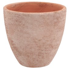 Ceramic planter TUSCANY, 9.5x9.5x9.5cm, red earth