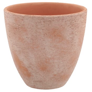 Ceramic planter TUSCANY, 14x14x13.5cm, red earth