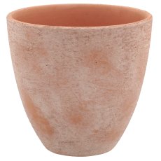 Ceramic planter TUSCANY, 14x14x13.5cm, red earth