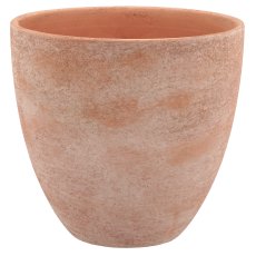 Ceramic planter TUSCANY, 20x20x19cm, red earth