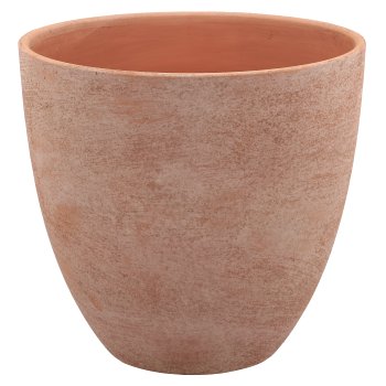 Keramik Übertopf TUSCANY, 25,5x25,5x24cm, terracotta