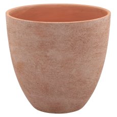 Ceramic planter TUSCANY, 25.5x25.5x24cm, red earth