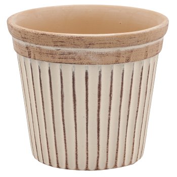 Ceramic planter TUSCANY, 9.5x9.5x8.5cm, dark brown