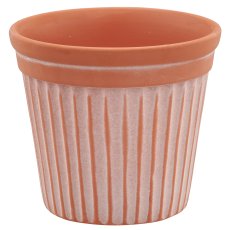 Ceramic planter TUSCANY, 9.5x9.5x8.5cm, red earth