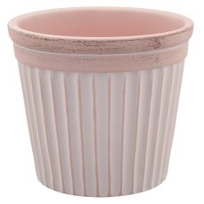 Ceramic planter TUSCANY, 13x13x11cm, pale pink
