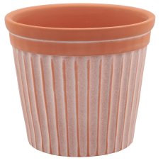 Ceramic planter TUSCANY, 13x13x11cm, red earth