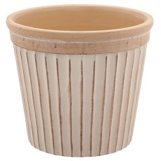 Ceramic planter TUSCANY, 17x17x15cm, dark brown