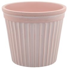 Ceramic planter TUSCANY, 21x21x18.5cm, pale pink