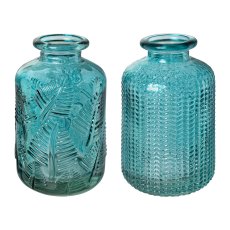 Glas Vase 2fa.so. SIMPLE, 6x6x10cm, grün