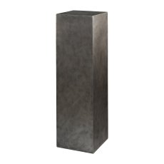 Fibreclay Column Square set of 3, 20x80/28x100/35x120cm, Silver