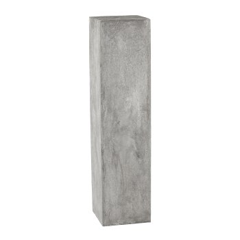 Fibreclay column, square, set of 3, 20x80/28x100/35x120cm, grey