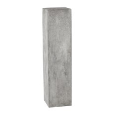 Fibreclay column, square, set of 3, 20x80/28x100/35x120cm, grey