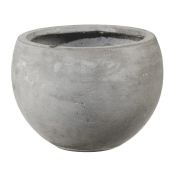 Fibreclay Cachepot Ball 3Erset, 31x23/43x31/55x39cm, Grey