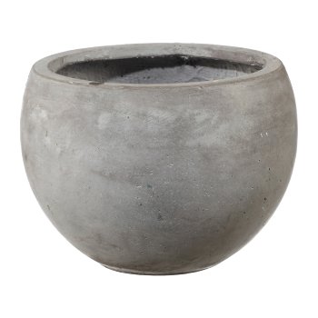 Fibreclay Cachepot Ball 3Erset, 31x23/43x31/55x39cm, Grey