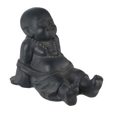 Fibreclay Buddha Kids 3fa.so., 35x22x27/35x26x31/31x22,5x26cm , Anthrazit