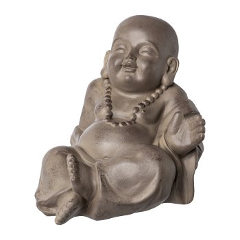 Fibreclay Buddha Kids 3fa.so., 35x22x27/35x26x31/31x22,5x26cm , hellbraun