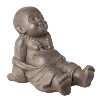 Fibreclay Buddha Kids 3fa.so., 35x22x27/35x26x31/31x22,5x26cm , hellbraun