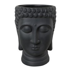 Fibreclay Buddhakopf z.Bepflanzen, 19x18x24/26x25x34/38x36x50cm,