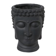 Fibreclay Buddhakopf z.Bepflanzen, 19x18x24/26x25x34/38x36x50cm,