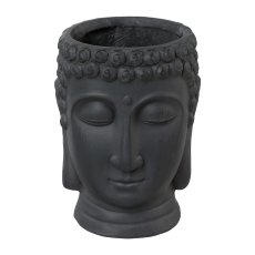 Fibreclay Buddhakopf z.Bepflanzen, 19x18x24/26x25x34/38x36x50cm,