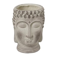 Fibreclay Buddha Head for planting, 19x18x24/26x25x34/38x36x50cm,