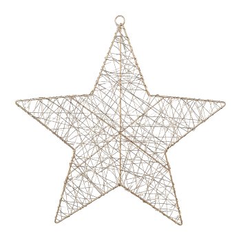 Wire Star With 30 Led, 30 cm,