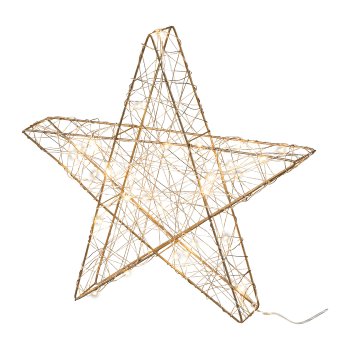Wire Star 3D With 30 Led, 30