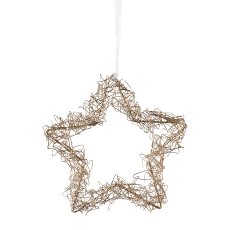 Wire Star Wreath Hanger With