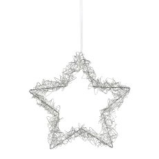 Wire Star Wreath Hanger with