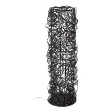 Metal wire tower w.30LEDs warm