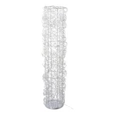 Metal wire tower w.100LEDs