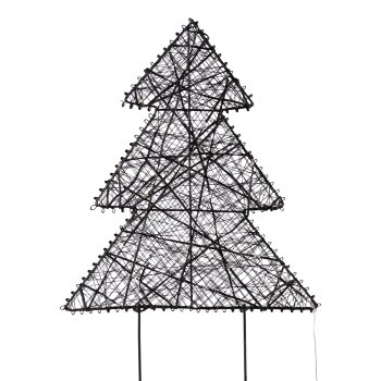 Metal wire tree plug LUMIA, w.50LED, 3AA battery box, 6h timer, OUTDOOR, 50x50cm, plug
