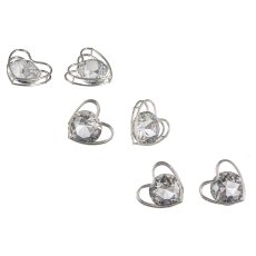 Metal heart setting, w.diamond, FINEST ca.4cm, silver
