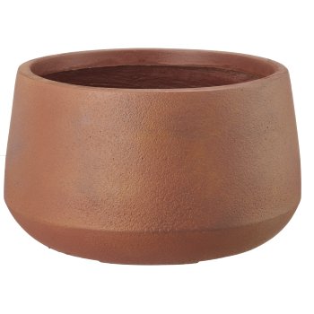 Fibreclay planter bulky, plain, set of 3, red earth, approx.