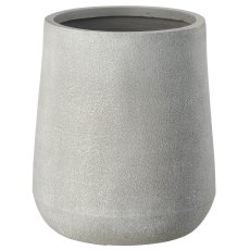 Fibreclay vase bulky, plain, set of 3, stone grey, approx. 27x27x32/40x40x45/55x55x62cm
