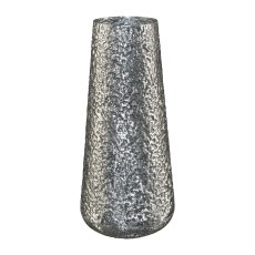 Aluminium Vase Moon, 10x15x34 cm, Silver