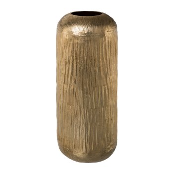 Vase Alu Round, 9x15x38cm, Champagne