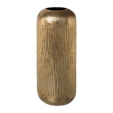 Vase Alu Round, 9x15x38cm, Champagne