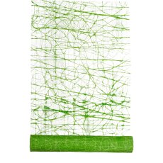Polyester Sisal Dekostoff auf Rolle, 40x300cm, grün