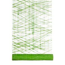 Polyester Sizzla Dekostoff auf Rolle, 40x300cm, grün