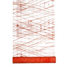 Polyester Sizzla Dekostoff auf Rolle, 40x300cm, orange