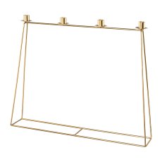 Metallgestell Kerzenhalter x 4 FRAME, 60x48x10cm, gold